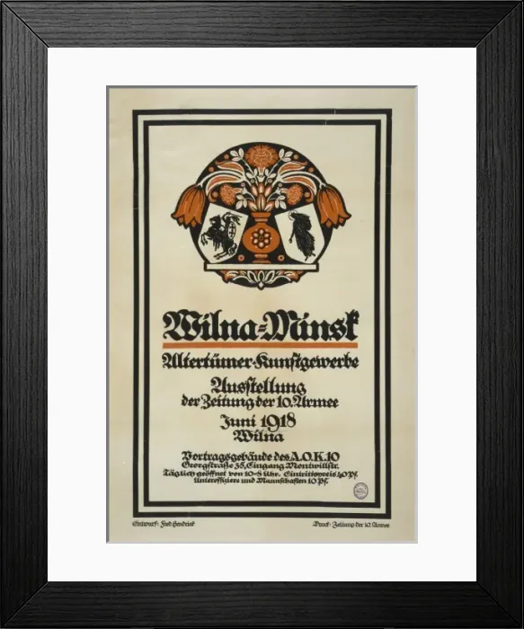 Framed Print : Wilna-Minsk, Altertumer Kunstgewerbe, Ausstellung der Zeitun Framed Print : Wilna-Minsk, Altertumer Kunstgewerbe, Ausstellung der Zeitun