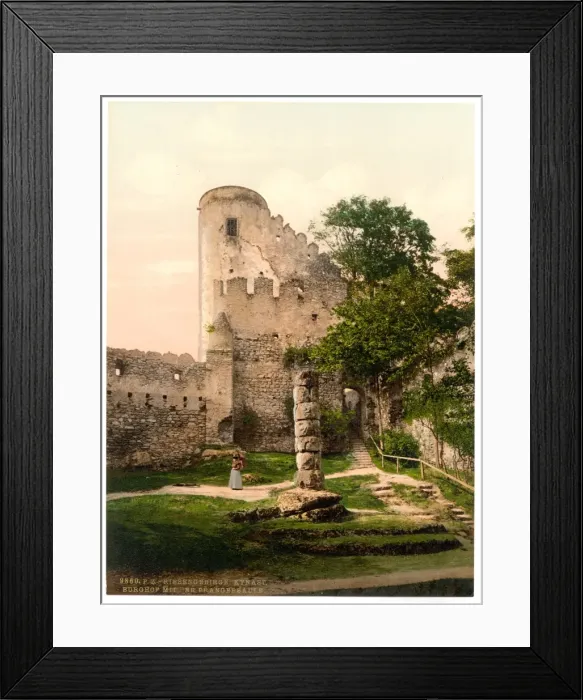 Framed Print : Burghof and Prangersaule, Kynast, Riesengebirge, Germany Framed Print : Burghof and Prangersaule, Kynast, Riesengebirge, Germany