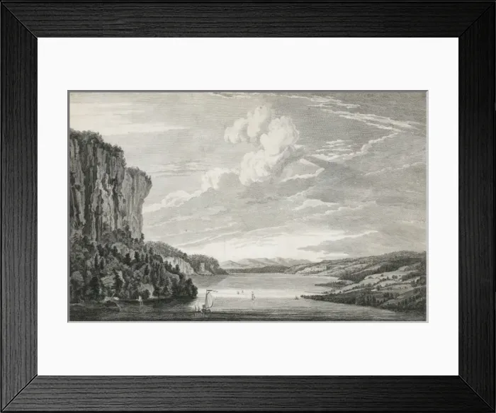 Framed Print : A view in Hudsons River of the entrance of what is called T Framed Print : A view in Hudsons River of the entrance of what is called T
