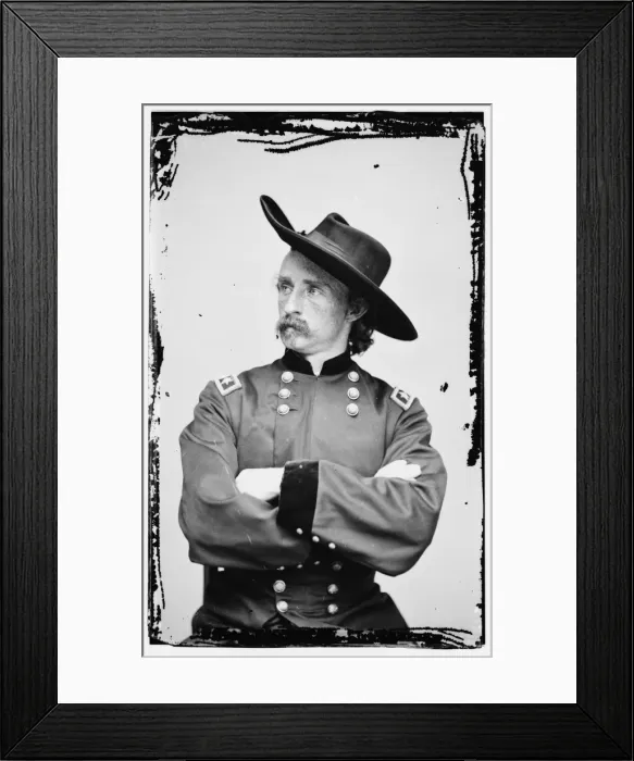 Framed Print : Portrait of Maj. Gen. (as of Apr. 15, 1865) George A. Custer Framed Print : Portrait of Maj. Gen. (as of Apr. 15, 1865) George A. Custer