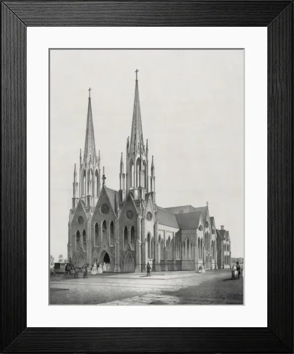 Framed Print : Calvary Church, erected 1846-7 Framed Print : Calvary Church, erected 1846-7