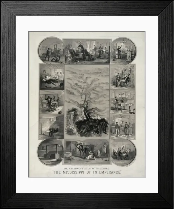 Framed Print : Dr. N. W. Tracys illustrated lecture. The Mississippi of int Framed Print : Dr. N. W. Tracys illustrated lecture. The Mississippi of int