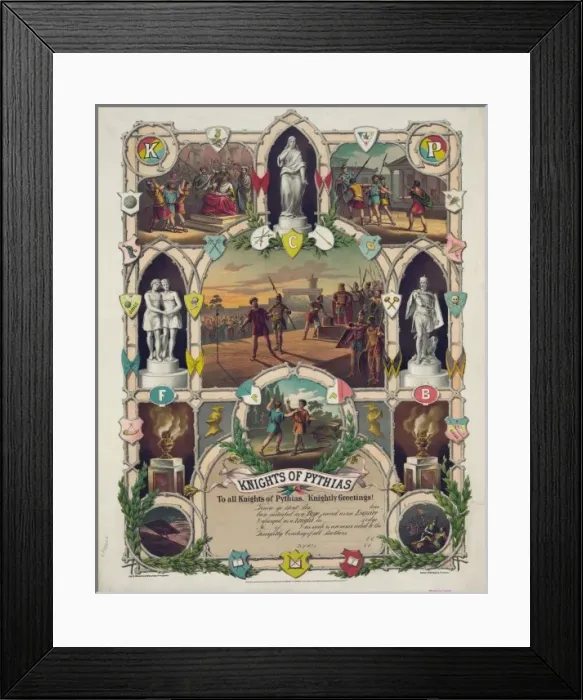 Framed Print : Knights of Pythias Framed Print : Knights of Pythias