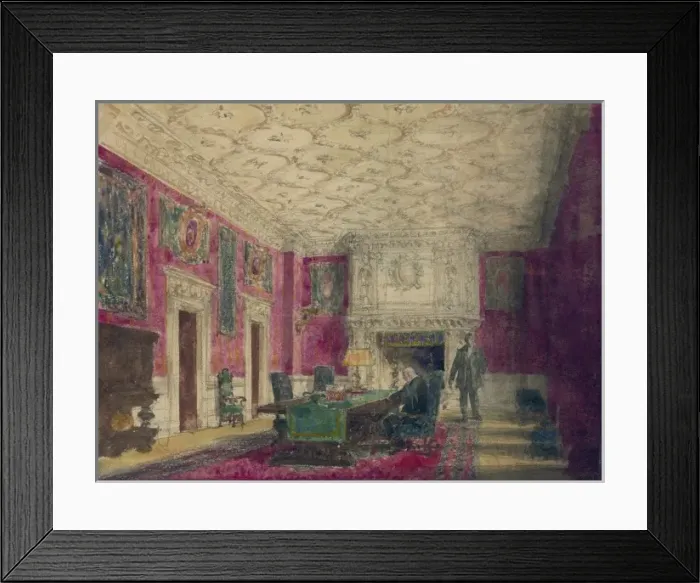 Framed Print : Study for Woolworths private office in the Woolworth Buildi Framed Print : Study for Woolworths private office in the Woolworth Buildi