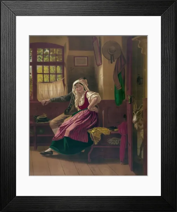 Framed Print : Mothers coming, or false alarm Framed Print : Mothers coming, or false alarm
