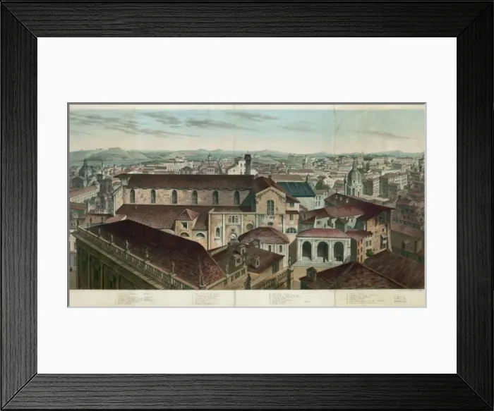 Framed Print : View of Rome, including the Forum, the Temple of Jupiter Sla Framed Print : View of Rome, including the Forum, the Temple of Jupiter Sla
