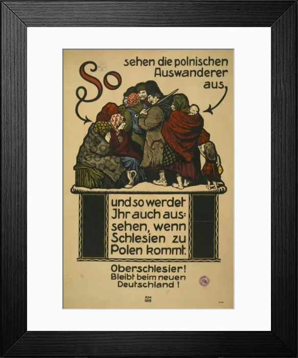 Framed Print : So sehen die polnischen Auswanderer aus, und so werdet Ihr a Framed Print : So sehen die polnischen Auswanderer aus, und so werdet Ihr a