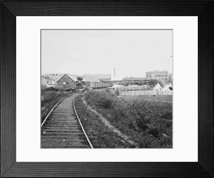 Framed Print : Culpeper Court House, Va. Freight train on Orange and Alexan Framed Print : Culpeper Court House, Va. Freight train on Orange and Alexan