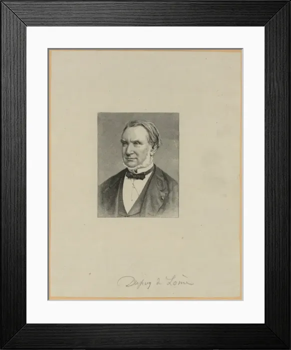 Framed Print : Dupuy de Lome, marine engineer who built a dirigible for Framed Print : Dupuy de Lome, marine engineer who built a dirigible for