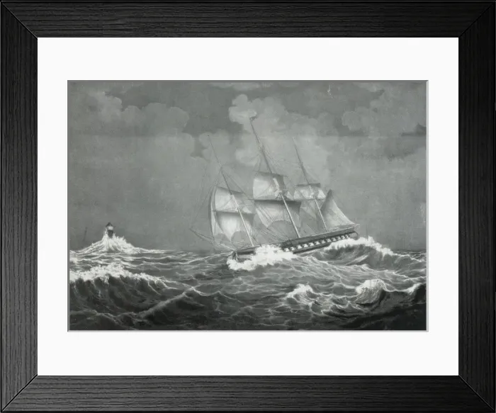 Framed Print : Old iron sides on a Lee shore Framed Print : Old iron sides on a Lee shore