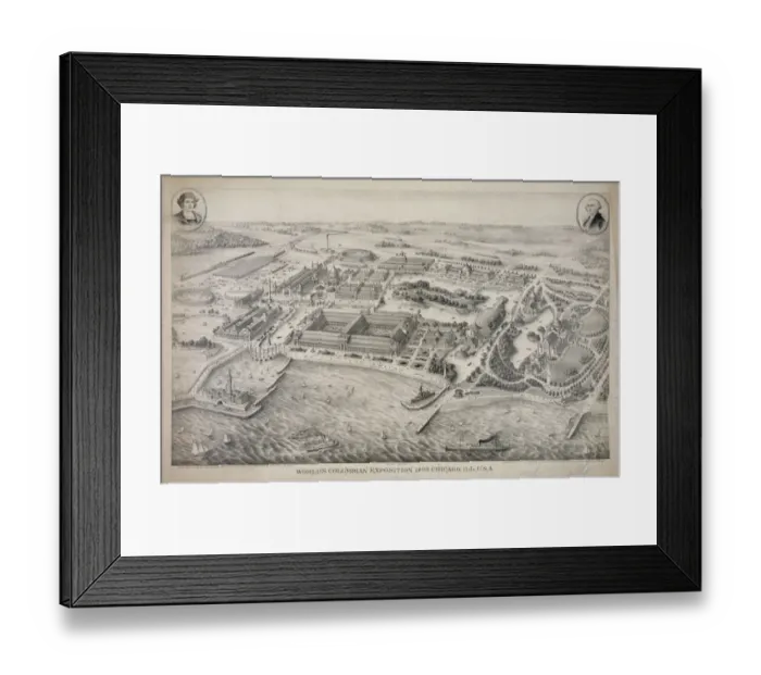 Framed Print : Worlds Columbian Exposition 1893. Chicago, Ill. U. S. A Framed Print : Worlds Columbian Exposition 1893. Chicago, Ill. U. S. A