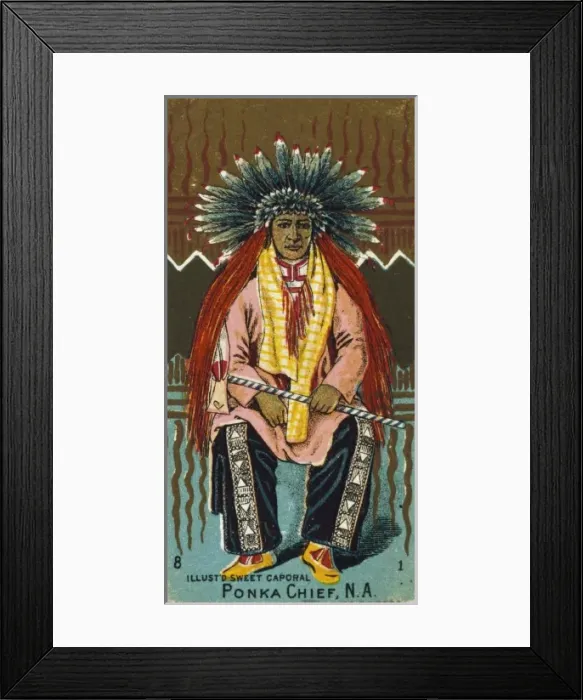 Framed Print : Ponka chief, N. A Framed Print : Ponka chief, N. A