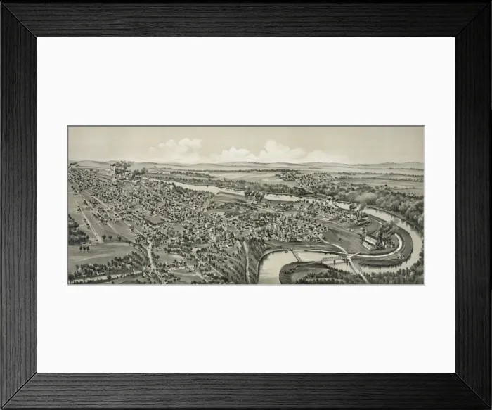 Framed Print : Sharpsville, Mercer County Pennsylvania, 1901 Framed Print : Sharpsville, Mercer County Pennsylvania, 1901
