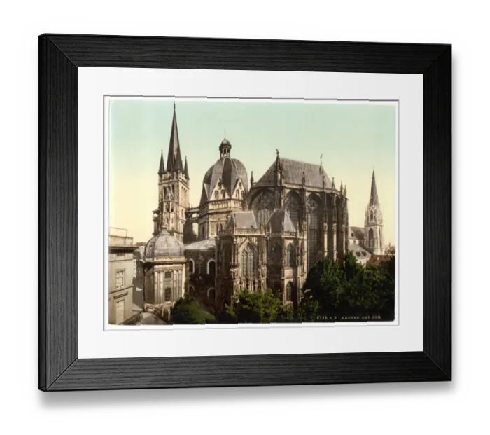 Framed Print : The cathedral, Aachen, the Rhine, Germany Framed Print : The cathedral, Aachen, the Rhine, Germany