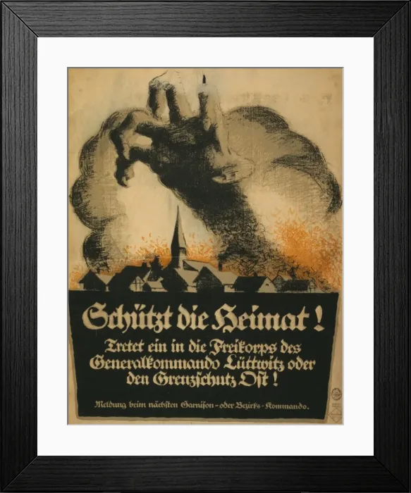 Framed Print : Schutzt die Heimat Framed Print : Schutzt die Heimat