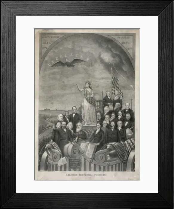 Framed Print : American Centennial Progress Framed Print : American Centennial Progress