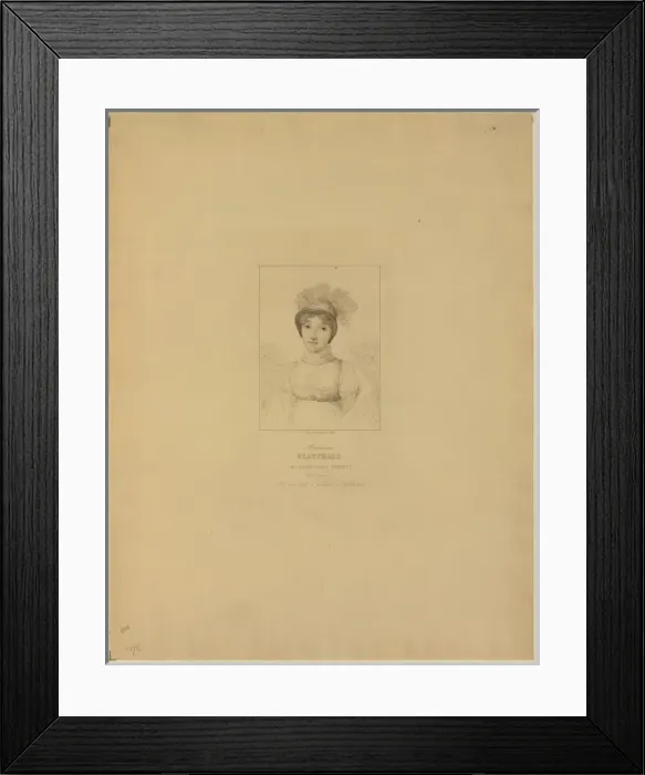 Framed Print : Madame Blanchard (Madeleine Sophie Armand) aeronaute nee ver Framed Print : Madame Blanchard (Madeleine Sophie Armand) aeronaute nee ver