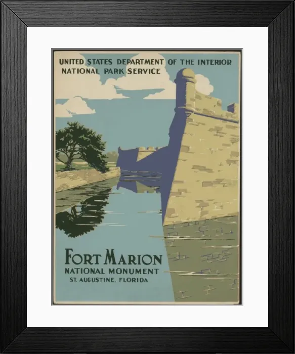 Framed Print : Fort Marion National Monument, St. Augustine, Florida Framed Print : Fort Marion National Monument, St. Augustine, Florida