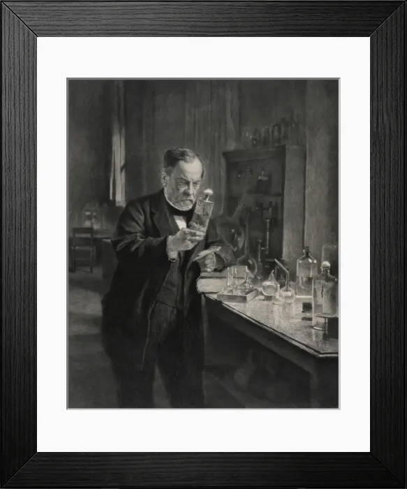 Framed Print : Louis Pasteur (1822-95) in his Laboratory Framed Print : Louis Pasteur (1822-95) in his Laboratory