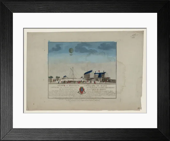 Framed Print : Dediee a Monsieur Coustard de Massi, Chevalier de l Ordre Ro