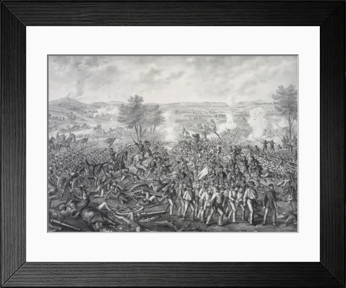Framed Print : The Battle of Gettysburg