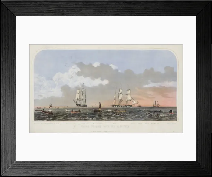 Framed Print : Sperm whaling with its varieties Framed Print : Sperm whaling with its varieties