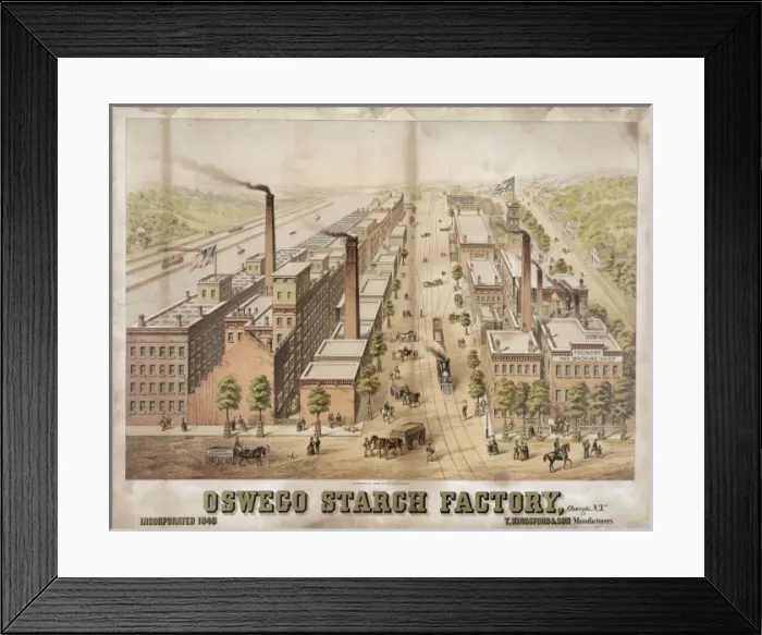 Framed Print : Oswego starch factory, Oswego, N. Y Framed Print : Oswego starch factory, Oswego, N. Y