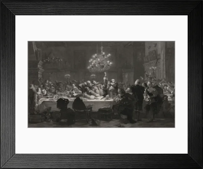 Framed Print : Gastmahl der Generale Wallensteins zu pilsen Framed Print : Gastmahl der Generale Wallensteins zu pilsen