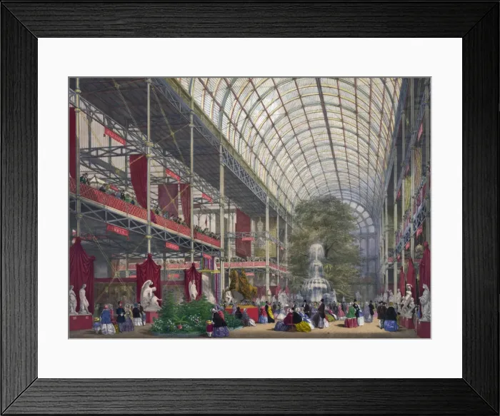 Framed Print : The great industrial exhibition of 1851. Plate 4. The transe Framed Print : The great industrial exhibition of 1851. Plate 4. The transe