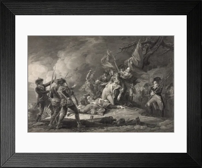 Framed Print : Death of General Montgomery Framed Print : Death of General Montgomery