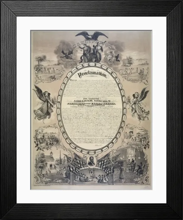 Framed Print : Emancipation Proclamation Framed Print : Emancipation Proclamation