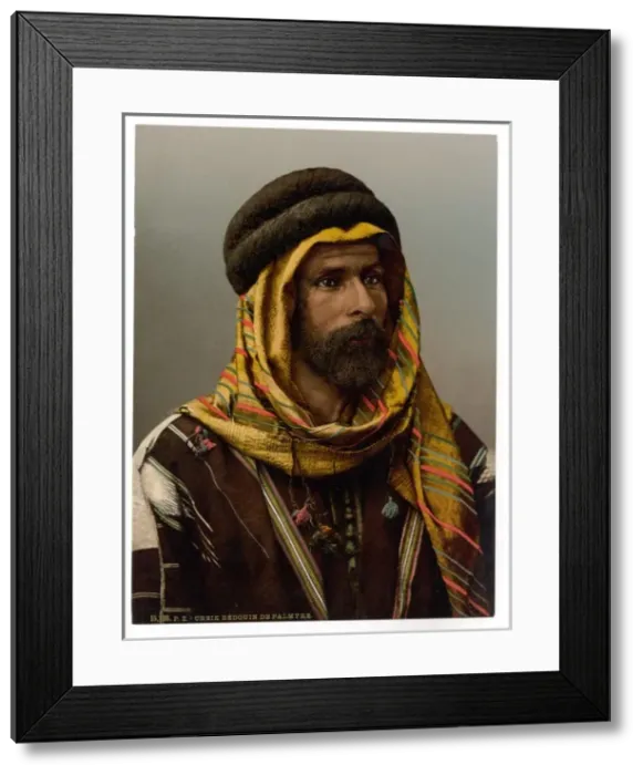 Framed Print : Bedouin Chief of Palmyra, Holy Land (i. e. Tadmur, Syria) Framed Print : Bedouin Chief of Palmyra, Holy Land (i. e. Tadmur, Syria)