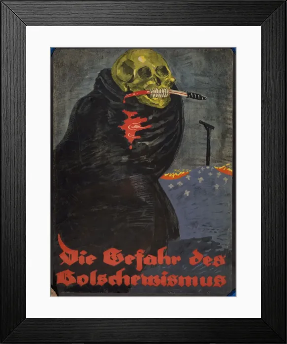 Framed Print : Die Gefahr des Bolschewismus Framed Print : Die Gefahr des Bolschewismus