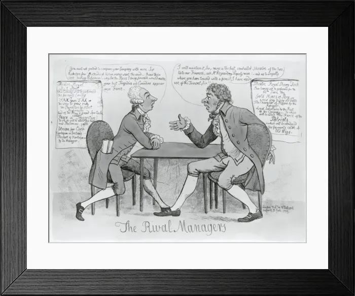 Framed Print : The rival managers Framed Print : The rival managers