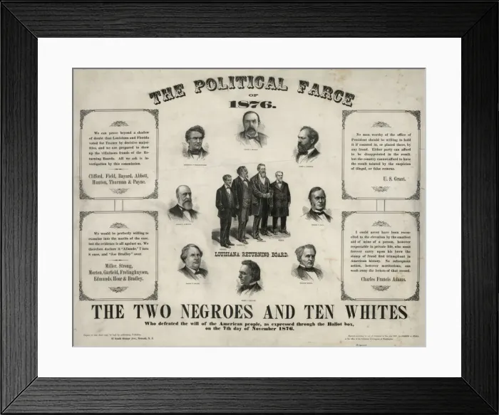 Framed Print : The political farce of 1876 Framed Print : The political farce of 1876