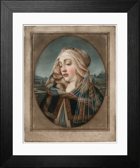 Framed Print : Head of the Madonna Framed Print : Head of the Madonna