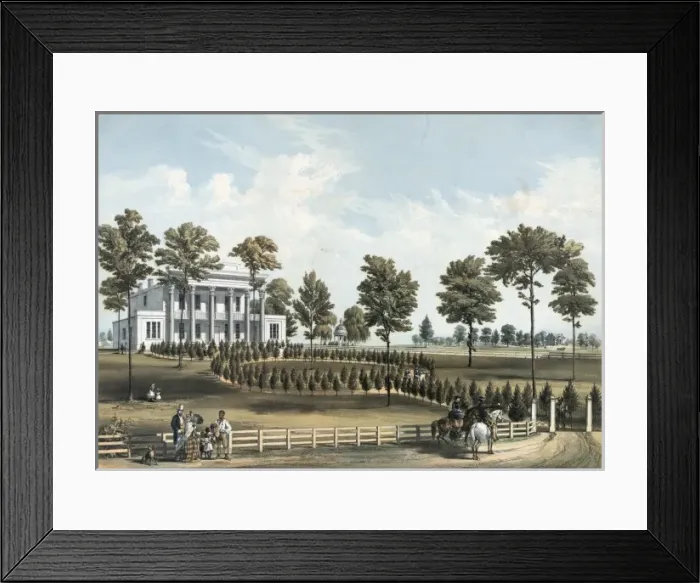 Framed Print : The Hermitage, Jacksons tomb, and Andrew J. Donelsons resi Framed Print : The Hermitage, Jacksons tomb, and Andrew J. Donelsons resi
