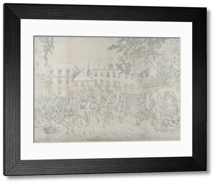 Framed Print : Washingtons grand entry into New York, Nov. 25 1783 Framed Print : Washingtons grand entry into New York, Nov. 25 1783