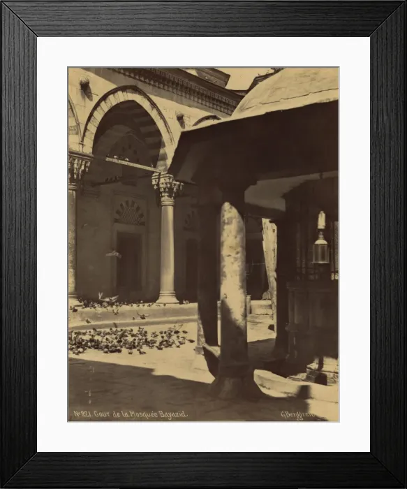 Framed Print : Cour de la Mosque Bayazid Framed Print : Cour de la Mosque Bayazid