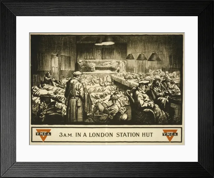 Framed Print : 3 AM in a London station hut Framed Print : 3 AM in a London station hut