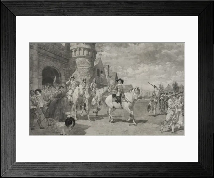 Framed Print : The Surrender of Nieuw Amsterdam in 1664 Framed Print : The Surrender of Nieuw Amsterdam in 1664