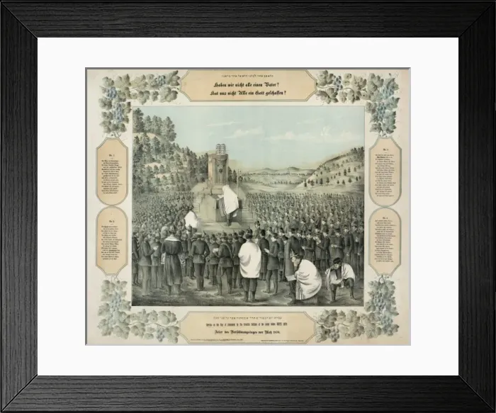 Framed Print : Service on the Day of Atonement by the Israelite soldiers of Framed Print : Service on the Day of Atonement by the Israelite soldiers of