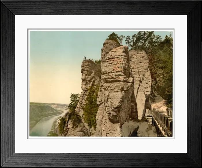 Framed Print : The Bastion, a view, Saxony, Germany Framed Print : The Bastion, a view, Saxony, Germany