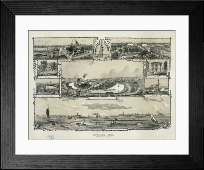 Framed Print : Cleveland Ohio Framed Print : Cleveland Ohio