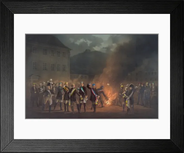Framed Print : Fackelzuc, Heidelberg, 30 January 1857, song, soldiers Framed Print : Fackelzuc, Heidelberg, 30 January 1857, song, soldiers