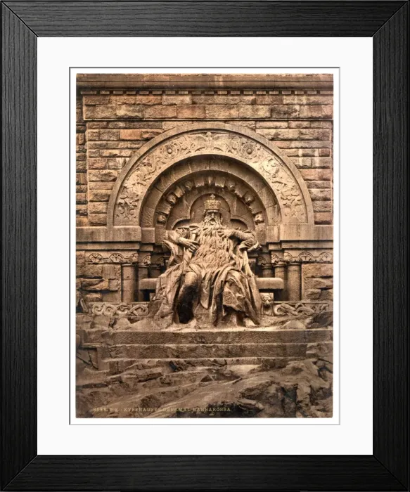 Framed Print : Figure of Barbarossa, Kyffhauser and Monument, Thuringia, Ge Framed Print : Figure of Barbarossa, Kyffhauser and Monument, Thuringia, Ge