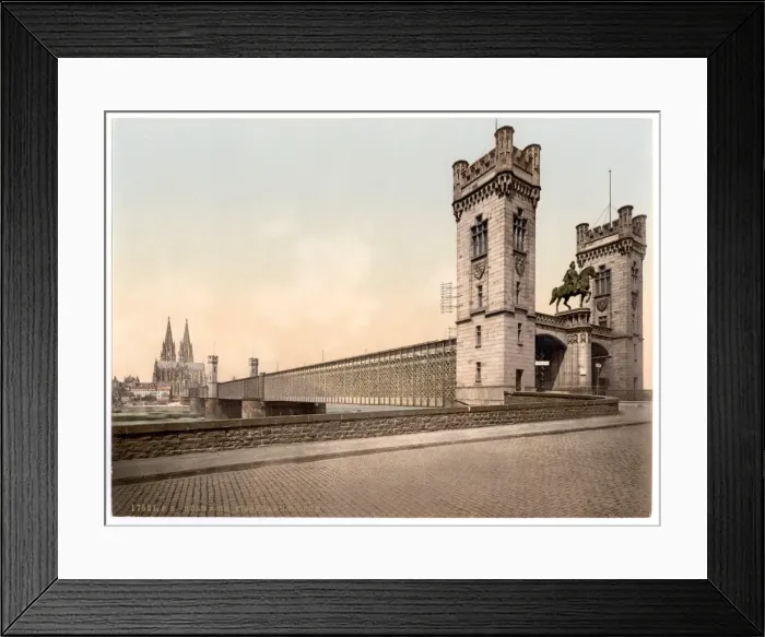 Framed Print : Eisenbahn Bridge, Cologne, the Rhine, Germany Framed Print : Eisenbahn Bridge, Cologne, the Rhine, Germany