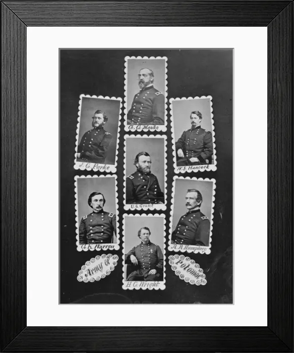 Framed Print : Army of Potomac: JC Parke, CG Meade, WS Hancock, GK Warren Framed Print : Army of Potomac: JC Parke, CG Meade, WS Hancock, GK Warren