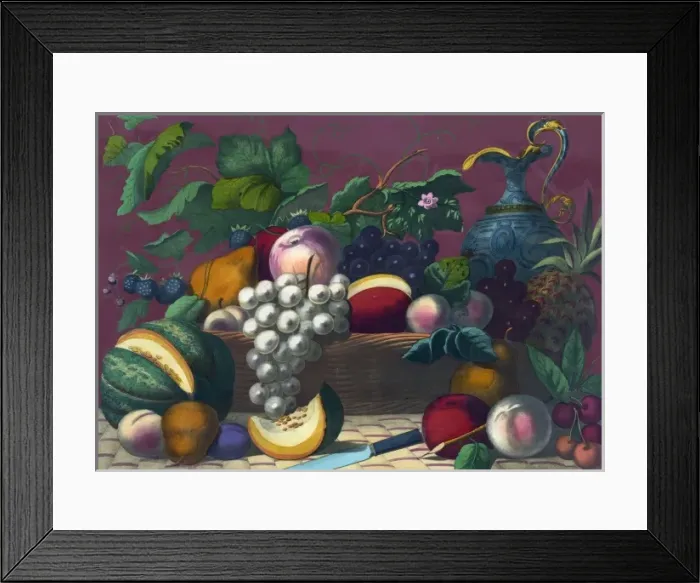 Framed Print : American prize fruit with basket Framed Print : American prize fruit with basket