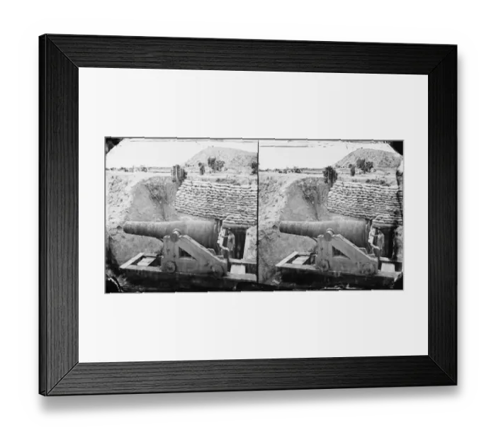 Framed Print : James River, Va. Another Confederate gun emplacement at Howl Framed Print : James River, Va. Another Confederate gun emplacement at Howl